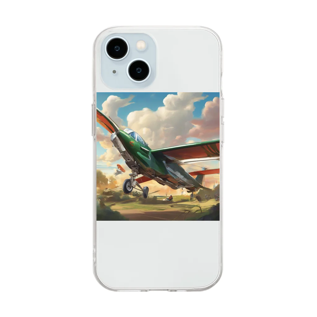 てぃっちゃんの飛行機 Soft Clear Smartphone Case