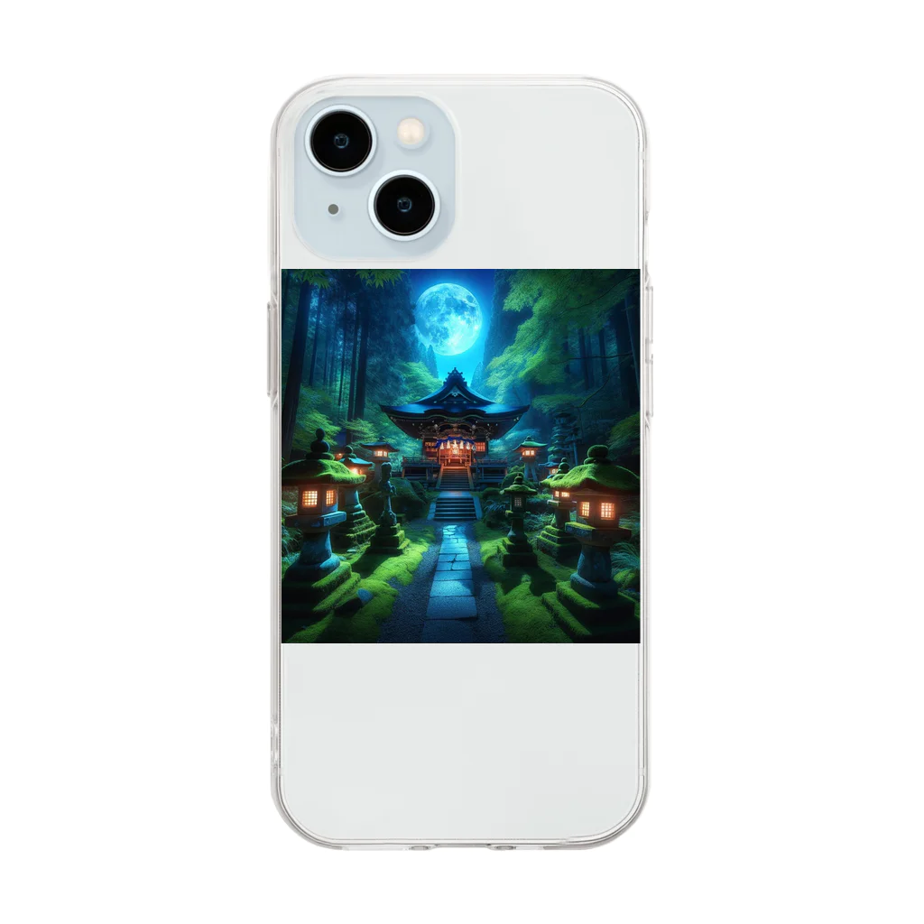 Super_Bluemoonのありそうでなさそうな紹運神社🎵 Soft Clear Smartphone Case