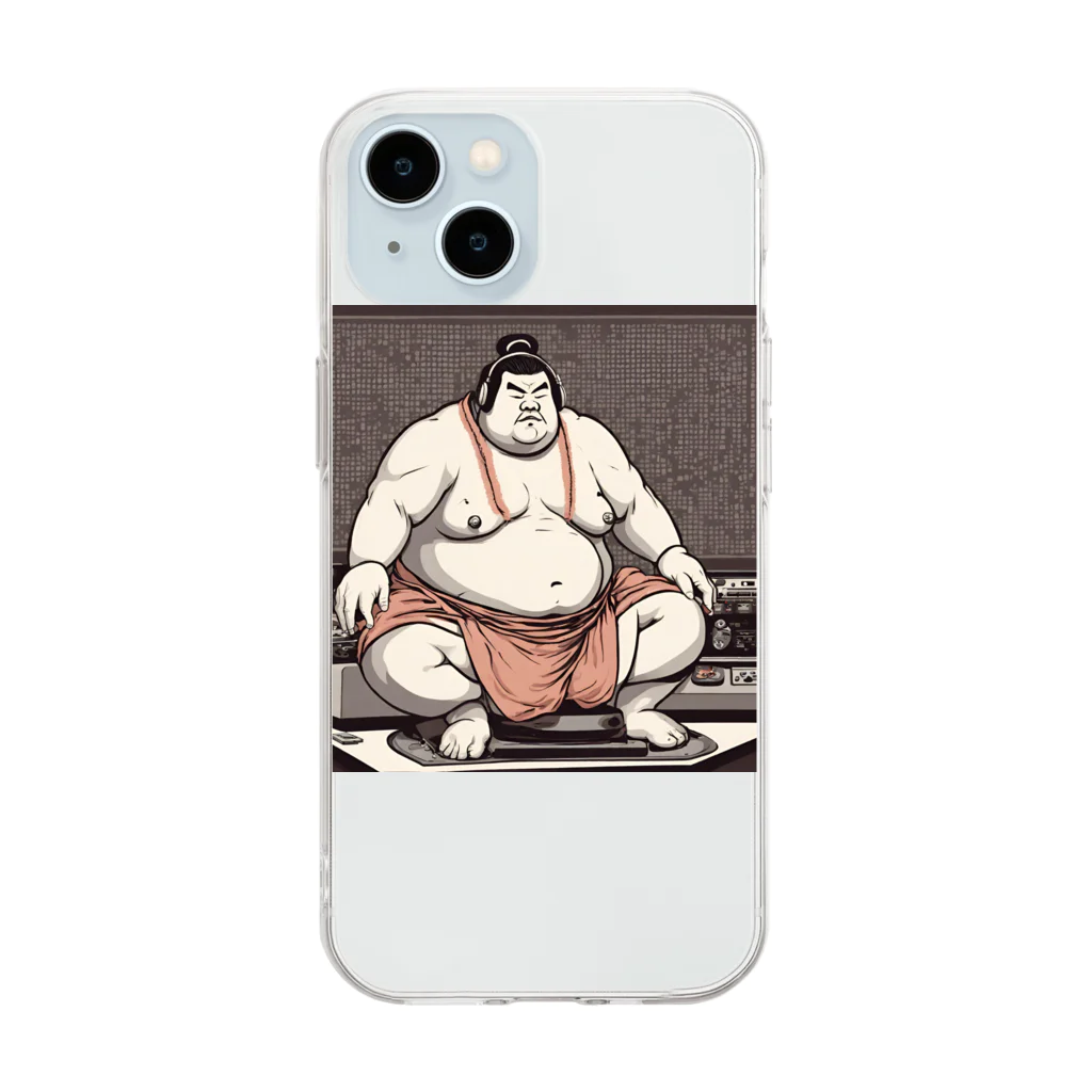 パッションパステルのDJ力士 Soft Clear Smartphone Case