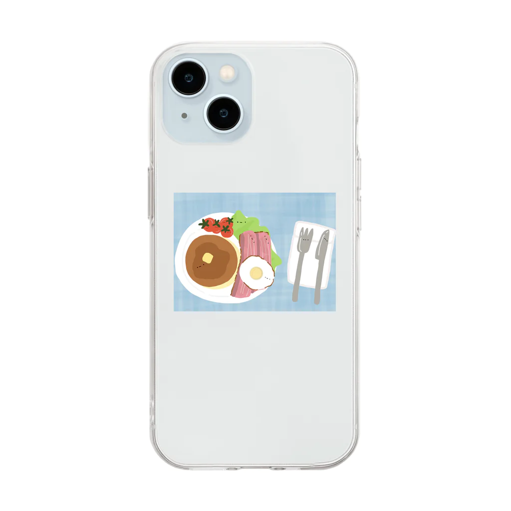 ささき牧場店の朝食ズ Soft Clear Smartphone Case