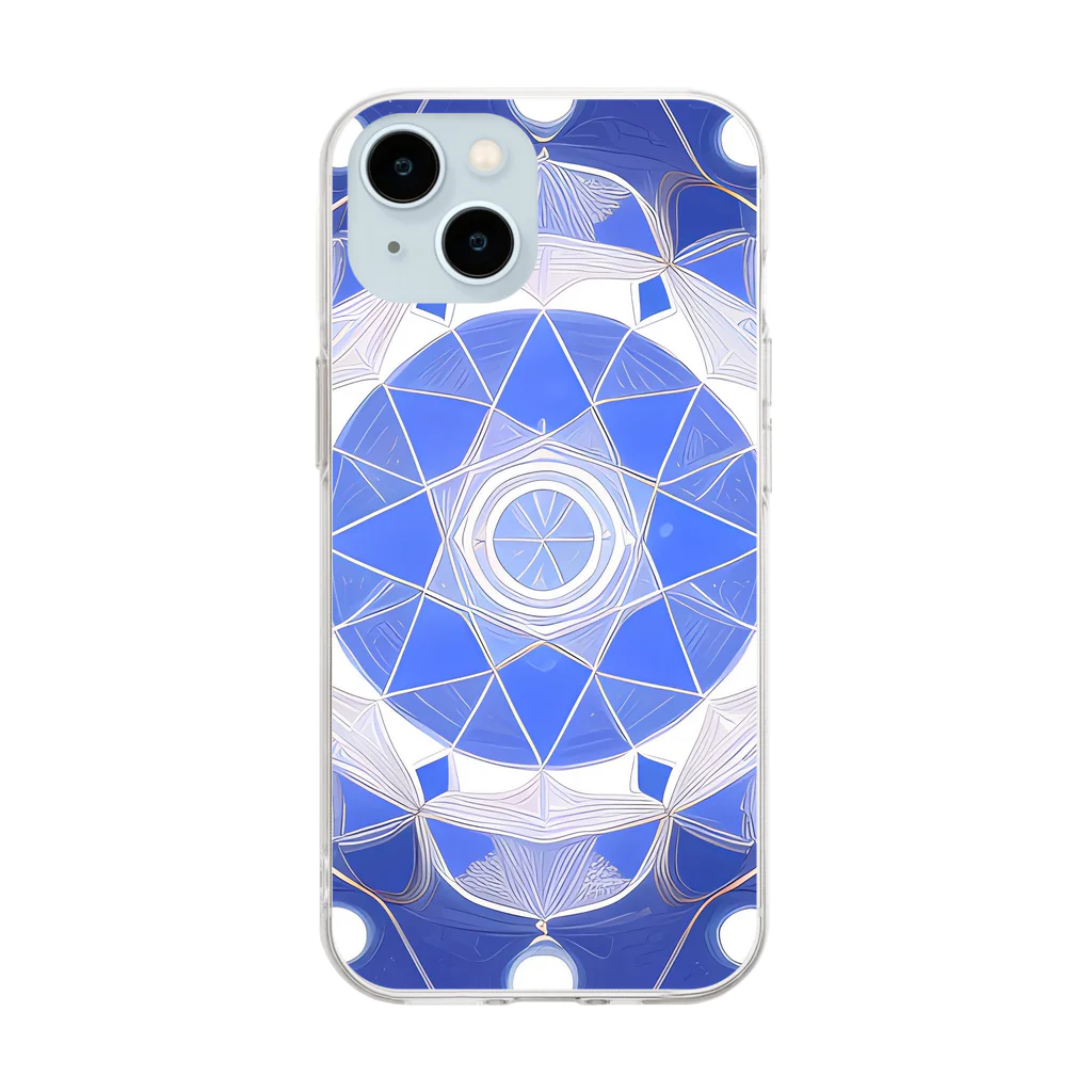 幻想の館の不思議模様・幾何学 Soft Clear Smartphone Case