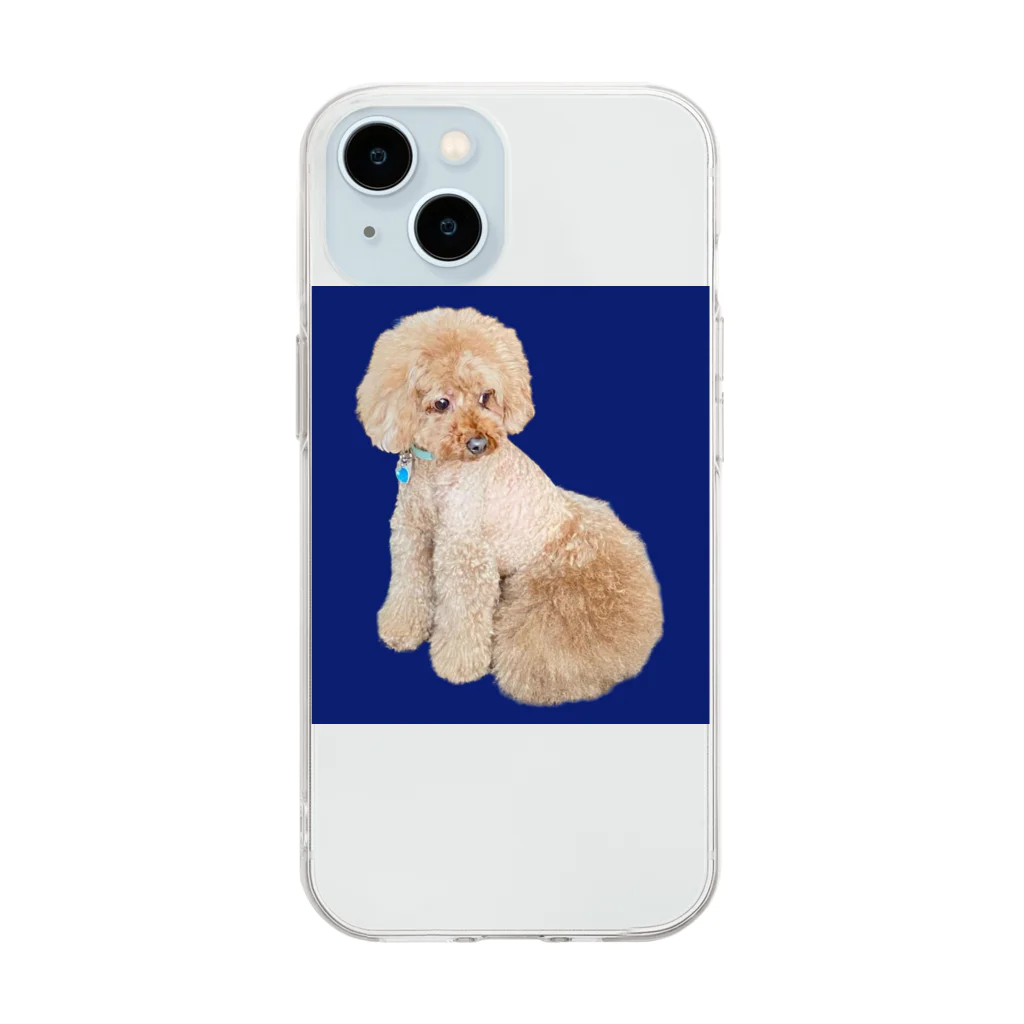 chiro2015のトイプードルのチロ君♂ Soft Clear Smartphone Case