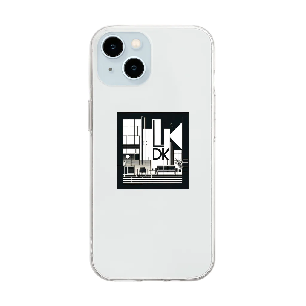 aobuの1LDK Soft Clear Smartphone Case