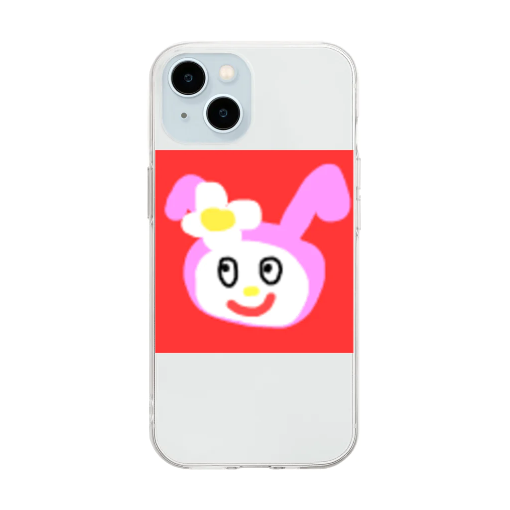 atto_almondの畜生うさぎちゃん Soft Clear Smartphone Case