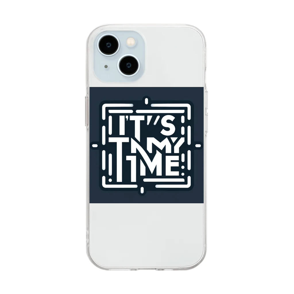 ねこにんじゃショップのIt's my time 2nd Soft Clear Smartphone Case