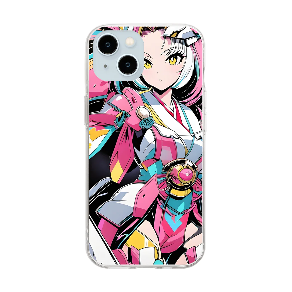 のほほんカピパーラの絢爛武装♪美麗ガールアーマーマージ♪ Soft Clear Smartphone Case