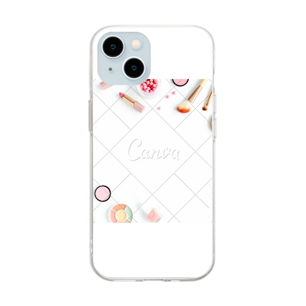 にゃんこのコスメ　1 Soft Clear Smartphone Case