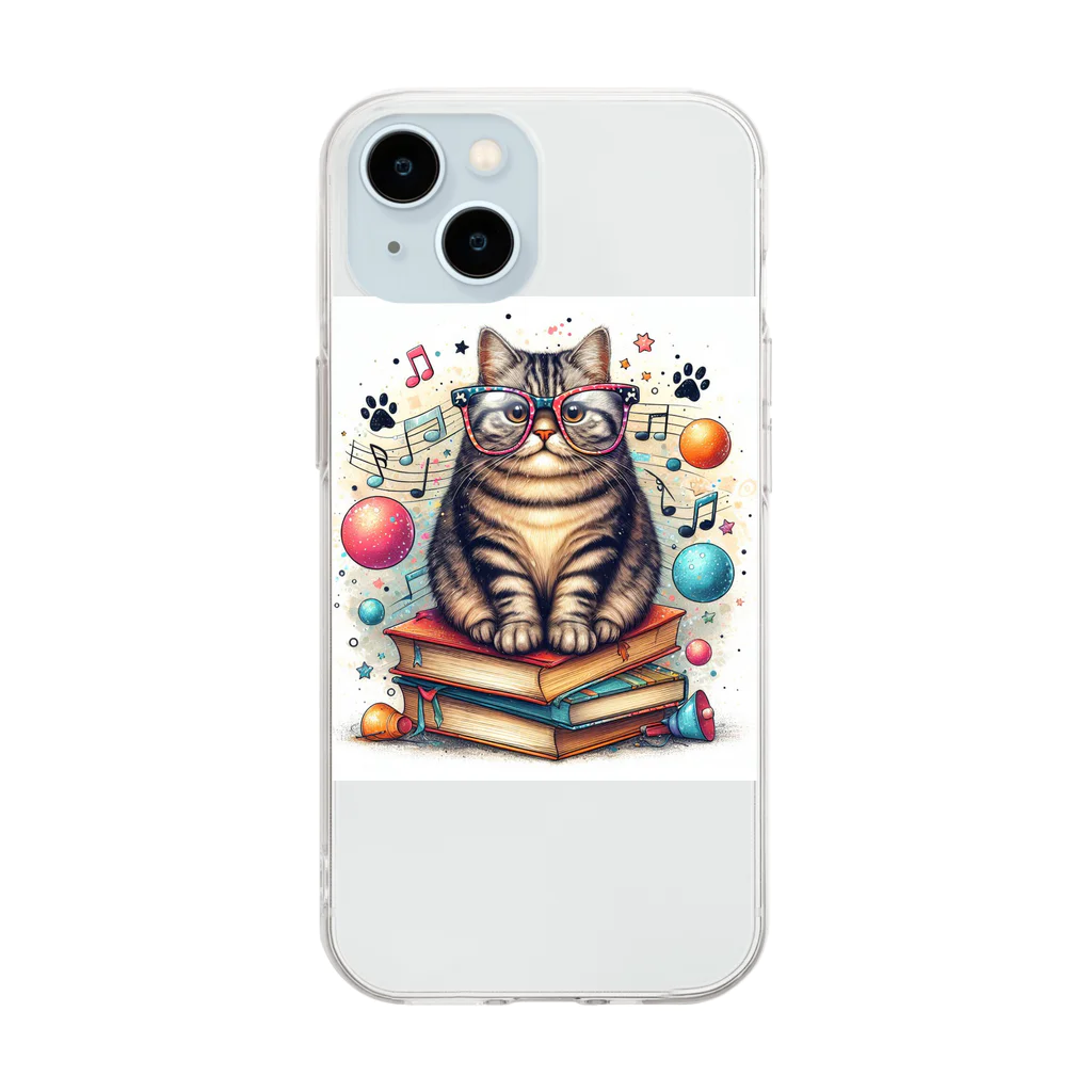 Akiraの猫 Soft Clear Smartphone Case