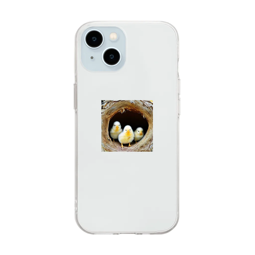 gabliel.のひよこ Soft Clear Smartphone Case