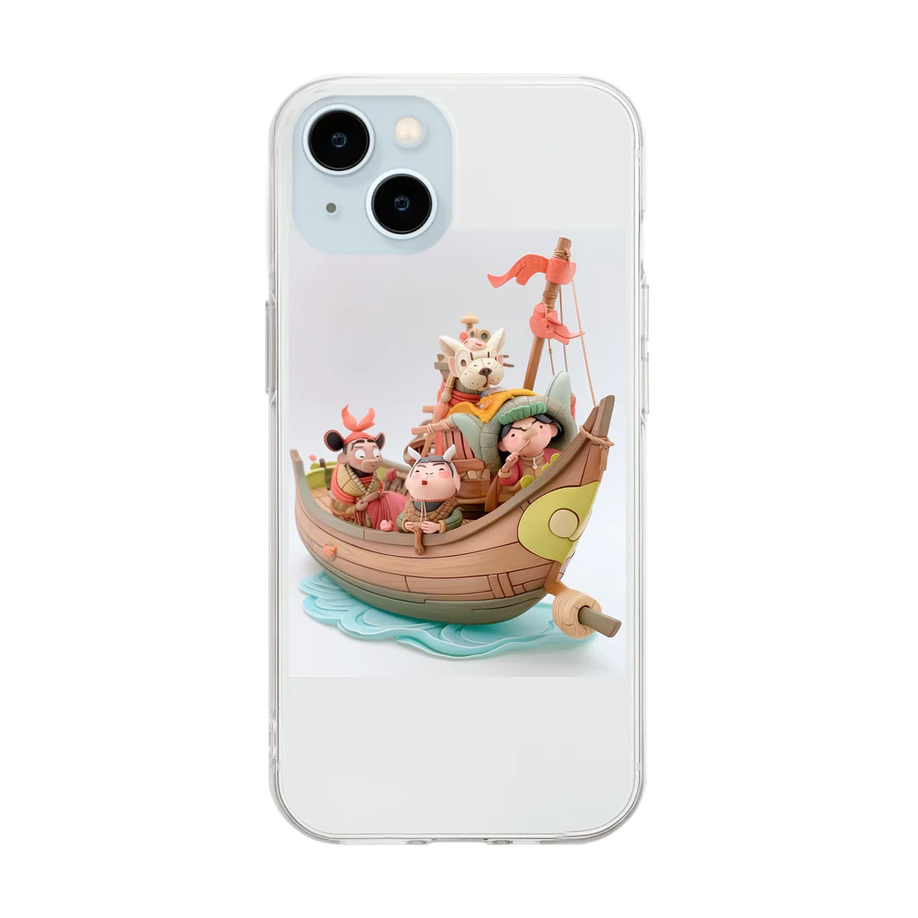 AQUAMETAVERSEの気の合う友と航海　なでしこ1478 Soft Clear Smartphone Case