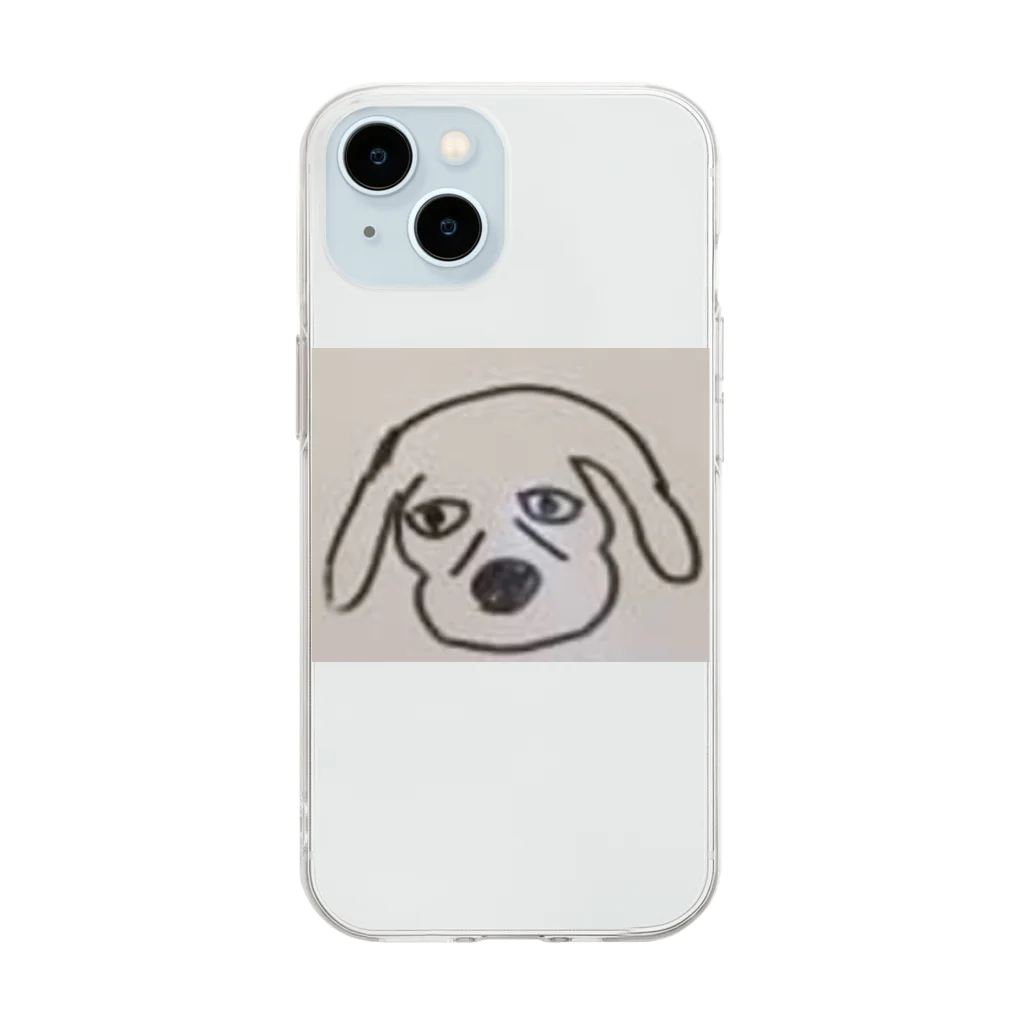 Aflo-の疲れた犬 Soft Clear Smartphone Case