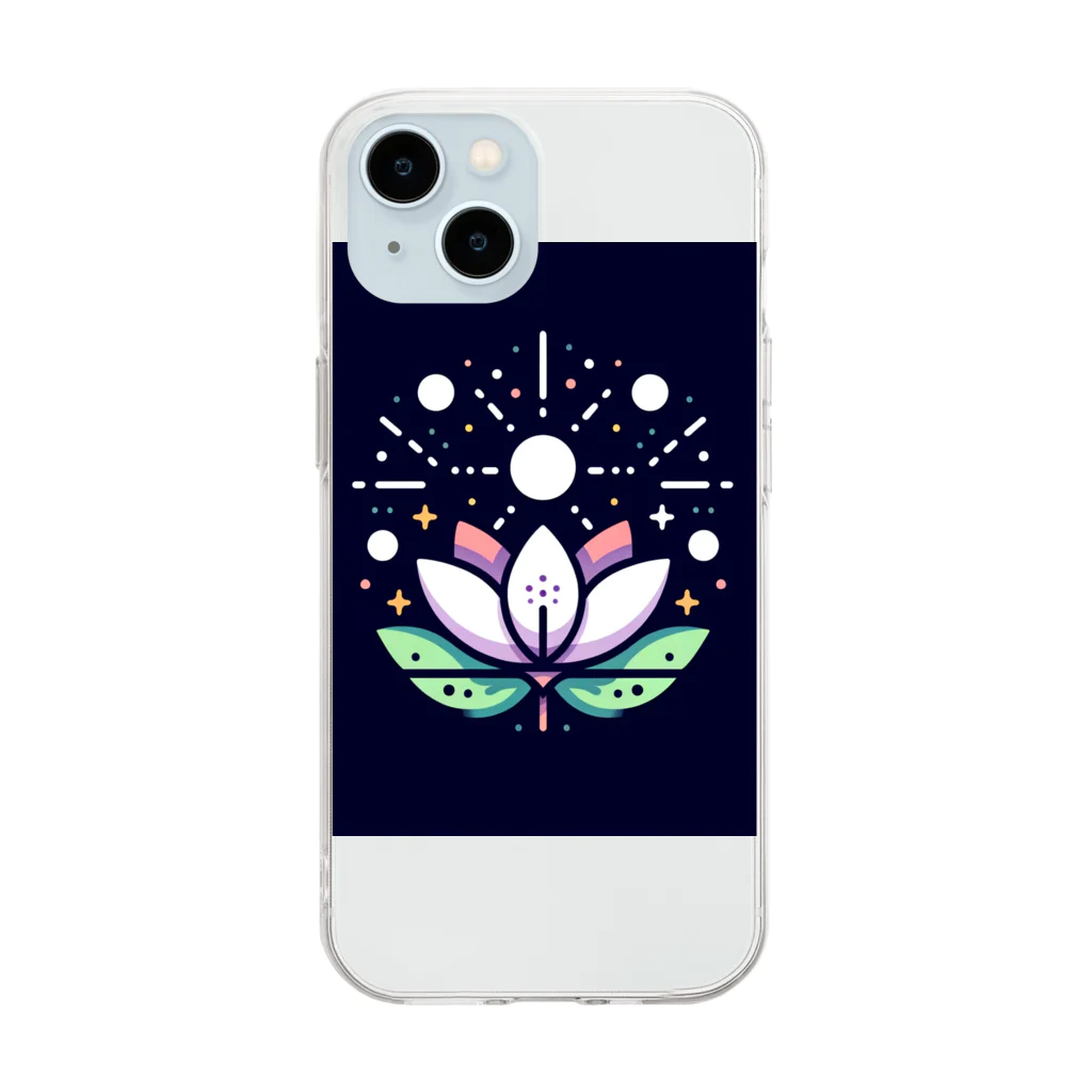 nkcamelliaのポジティブエネルギー Soft Clear Smartphone Case