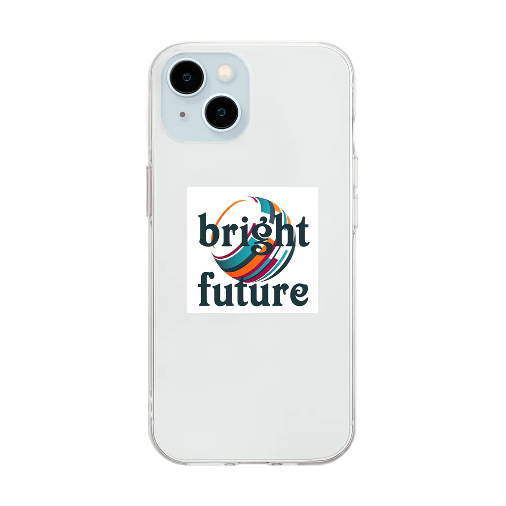 Happy Human のbright future Soft Clear Smartphone Case