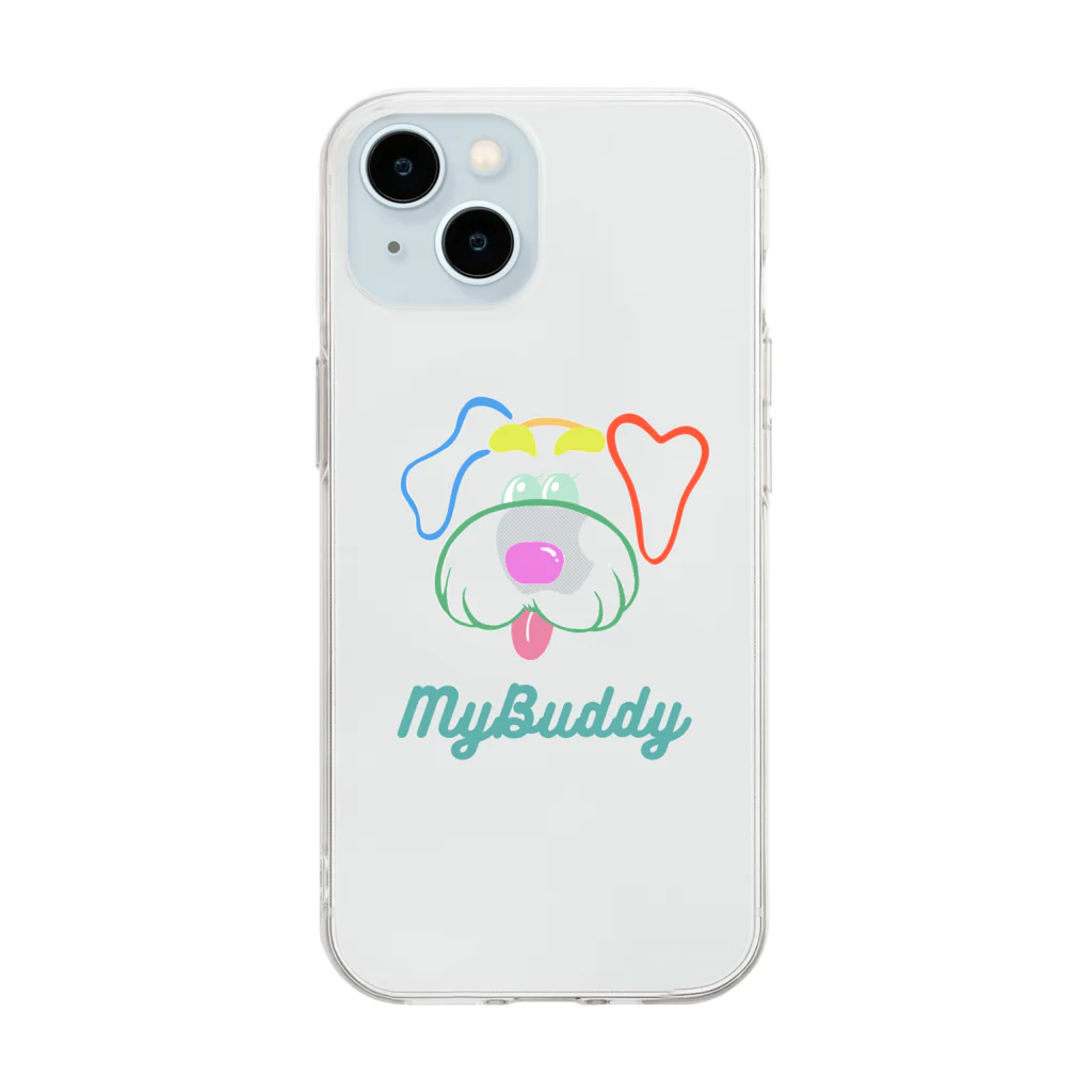 かわち🍞のMyBuddy🩵シュナウザー Soft Clear Smartphone Case