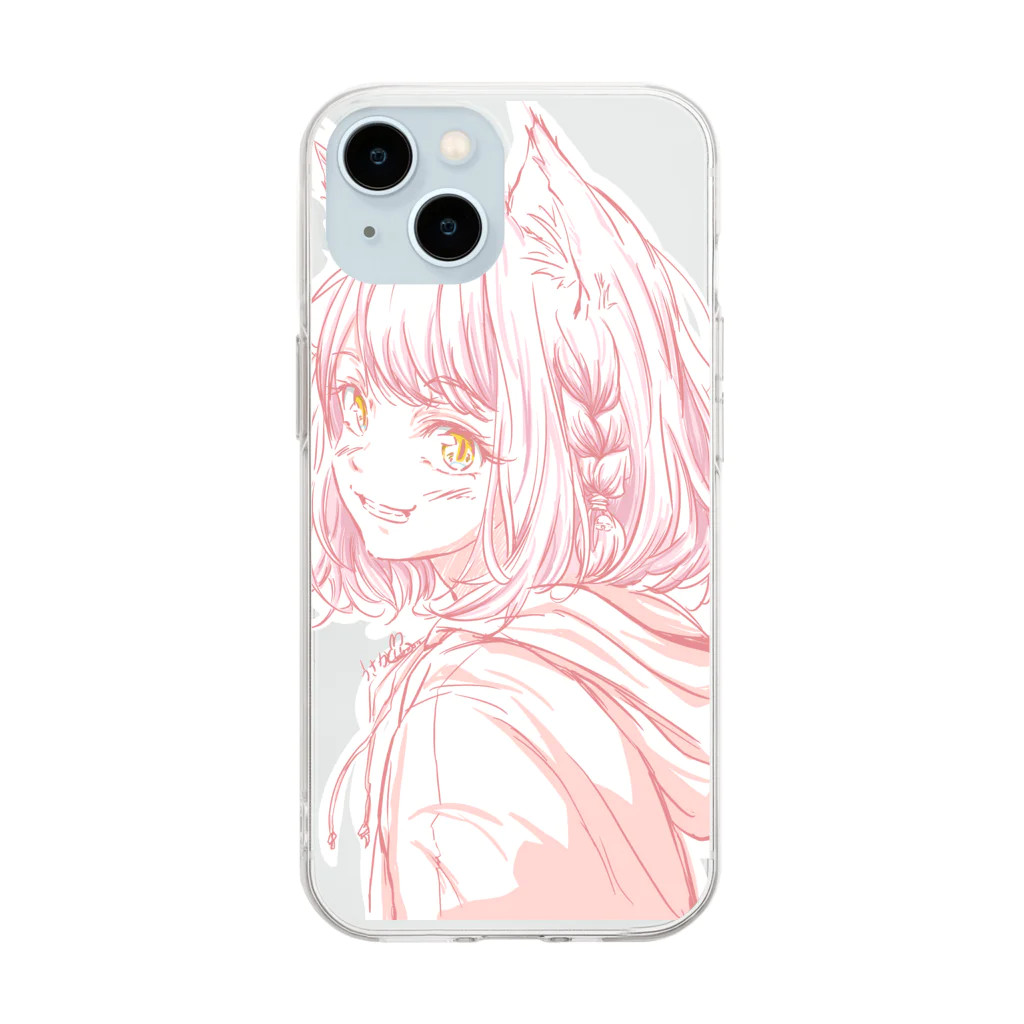 うさかのつぐみちゃん Soft Clear Smartphone Case