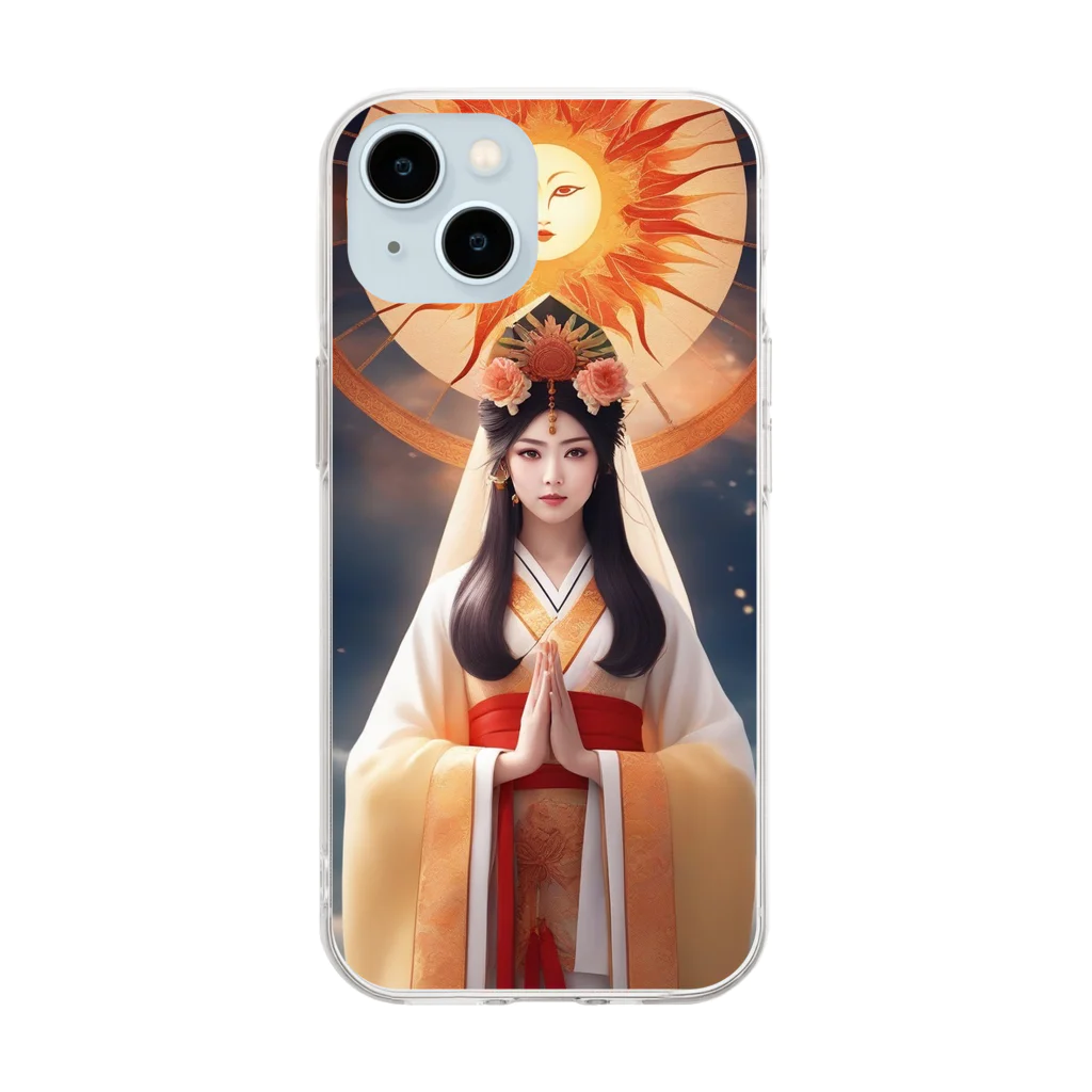 800万屋2号店の祈願成就・天照大神 Soft Clear Smartphone Case