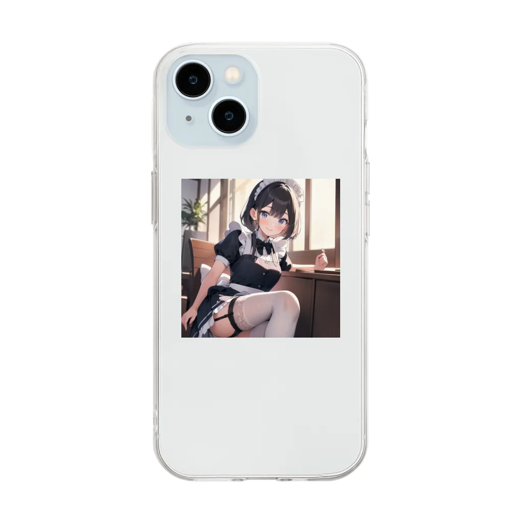sion1010の美少女グッズ♪ Soft Clear Smartphone Case