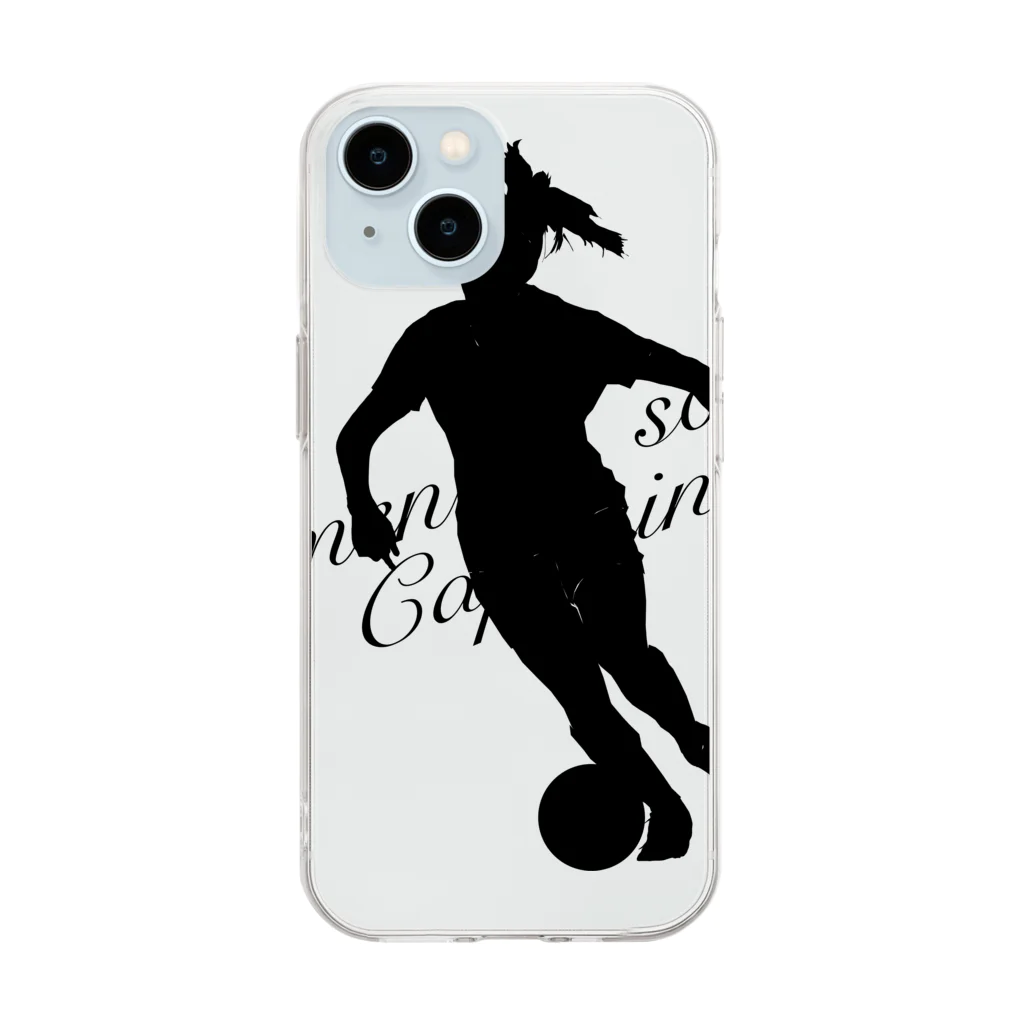 JAPAすぷのwomen’s soccer captain 起点 Soft Clear Smartphone Case