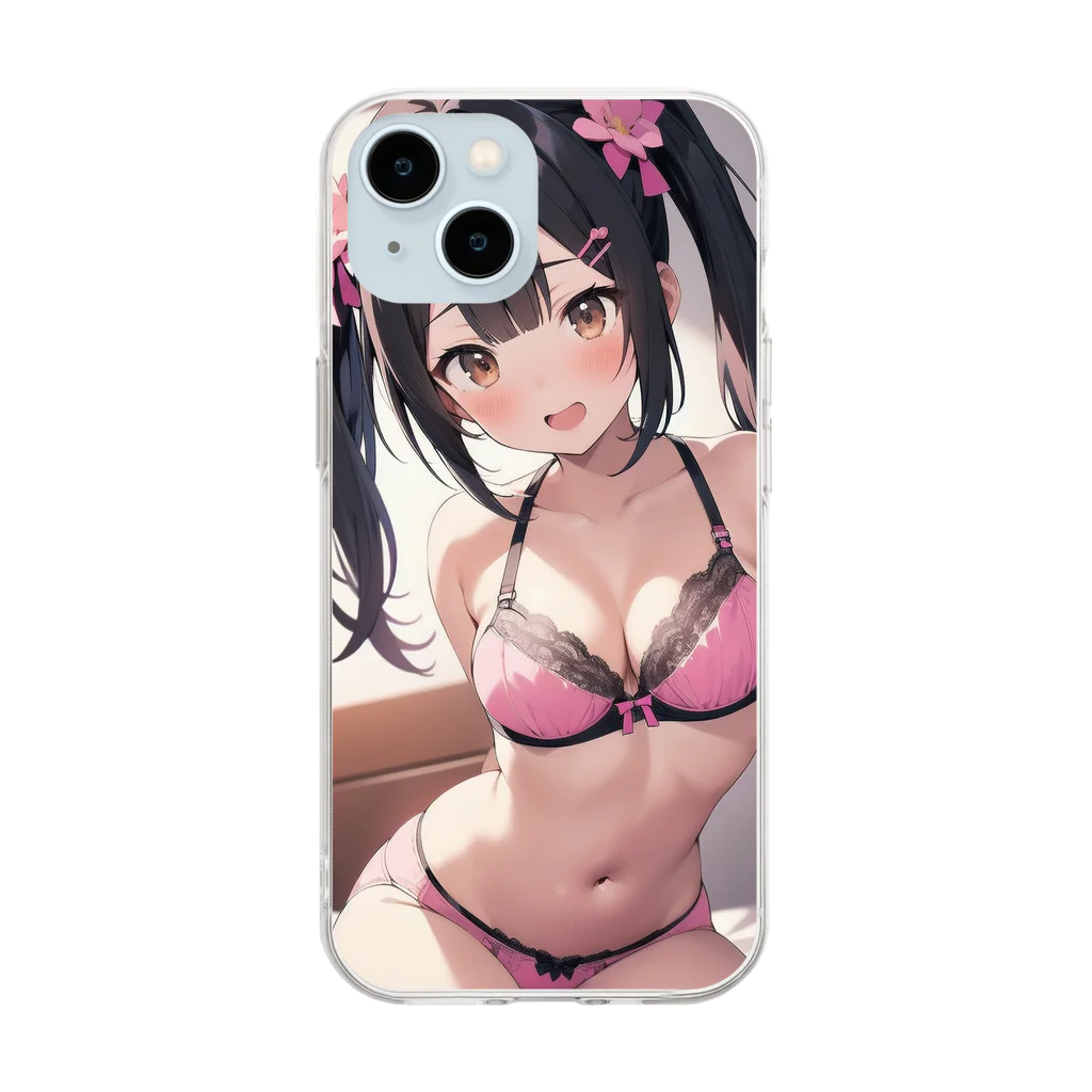 sion1010のビキニ美少女 Soft Clear Smartphone Case