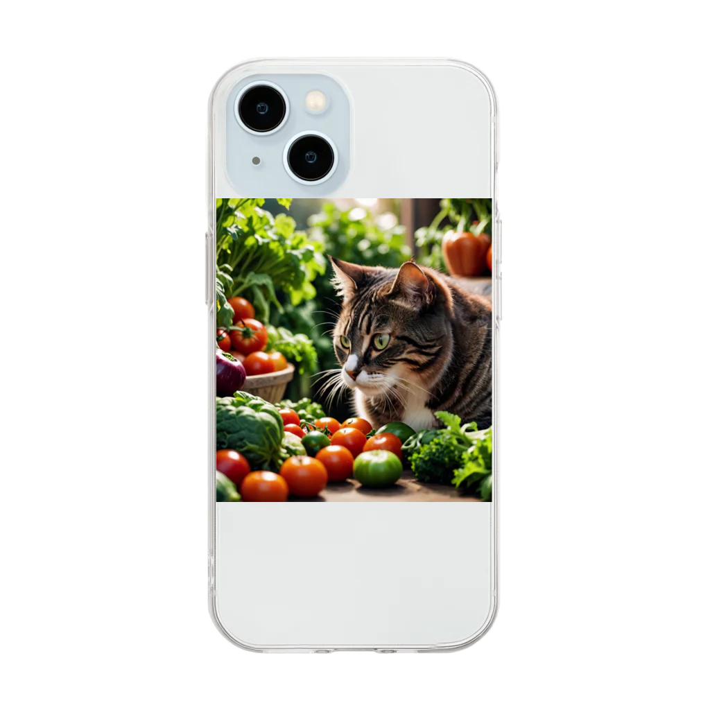 miyabi1116の草食な猫？ Soft Clear Smartphone Case