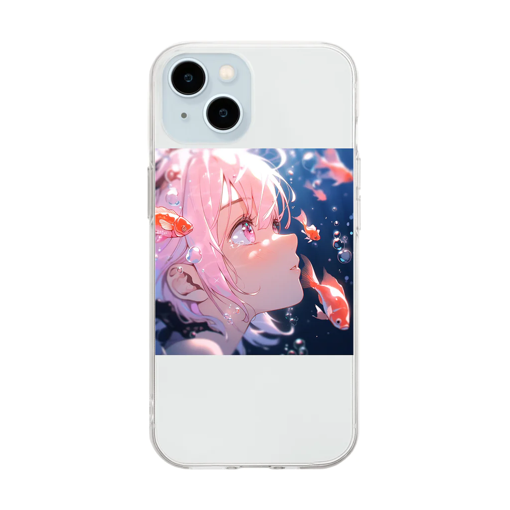 ぶーたんの深海の涙 Soft Clear Smartphone Case