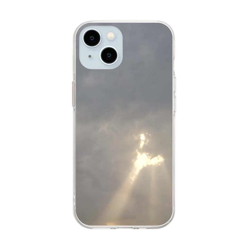 Try Anythingの天使の梯子シリーズ Soft Clear Smartphone Case