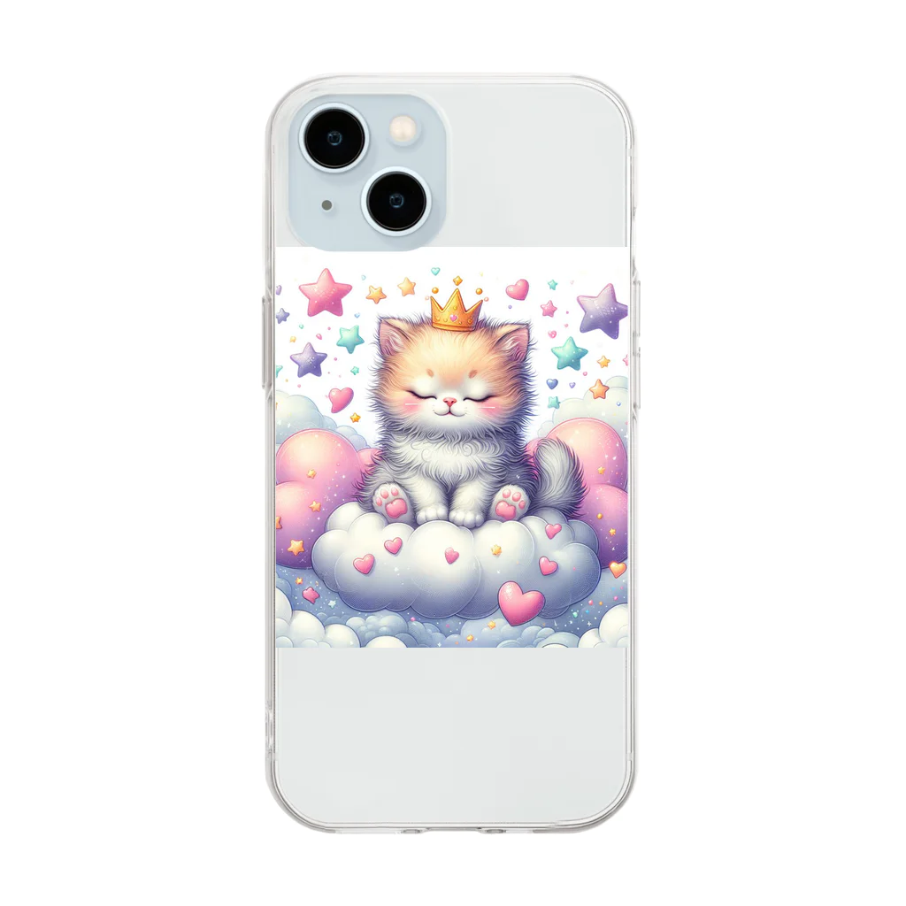 Akiraの猫 Soft Clear Smartphone Case