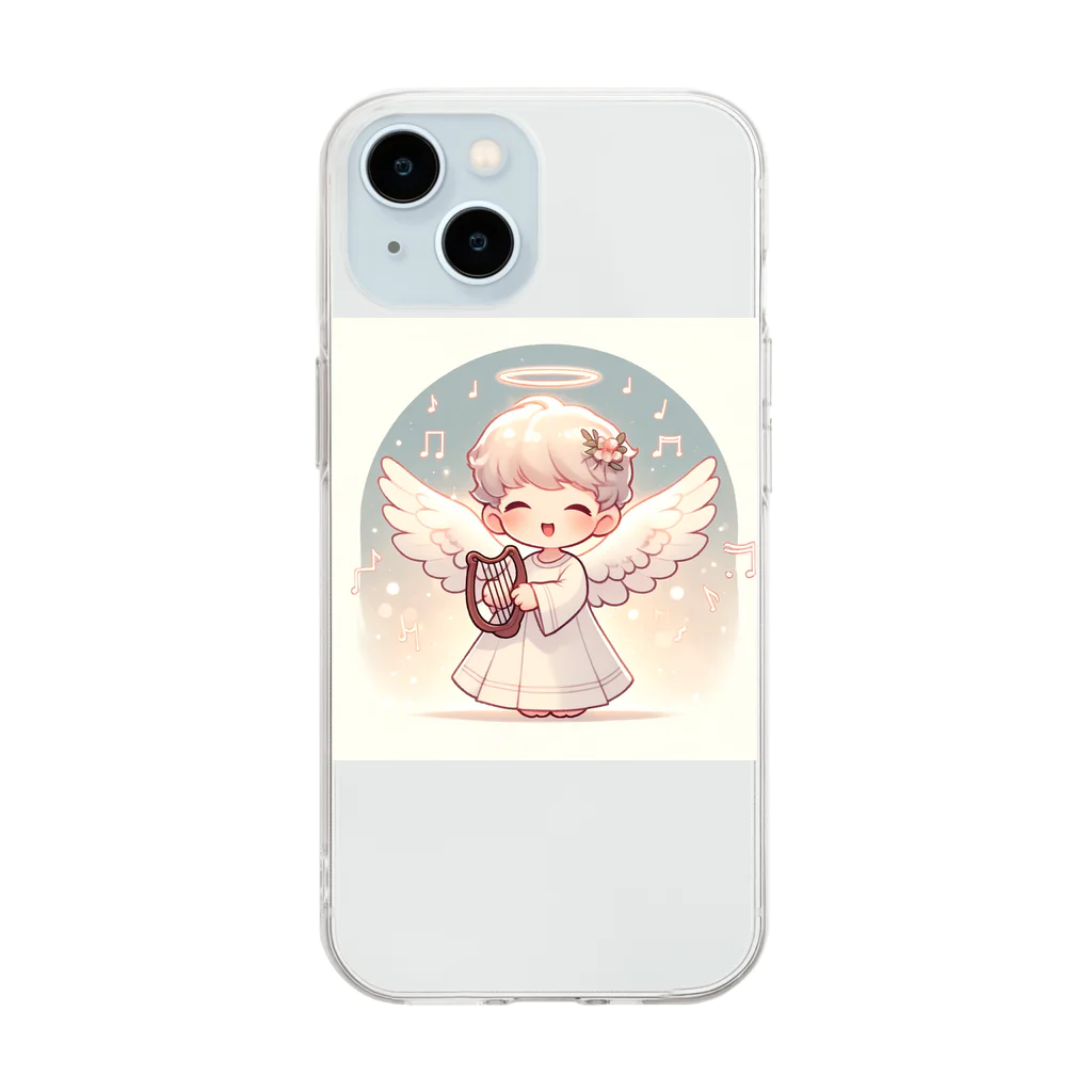 makoto401の歌う天使ちゃん Soft Clear Smartphone Case