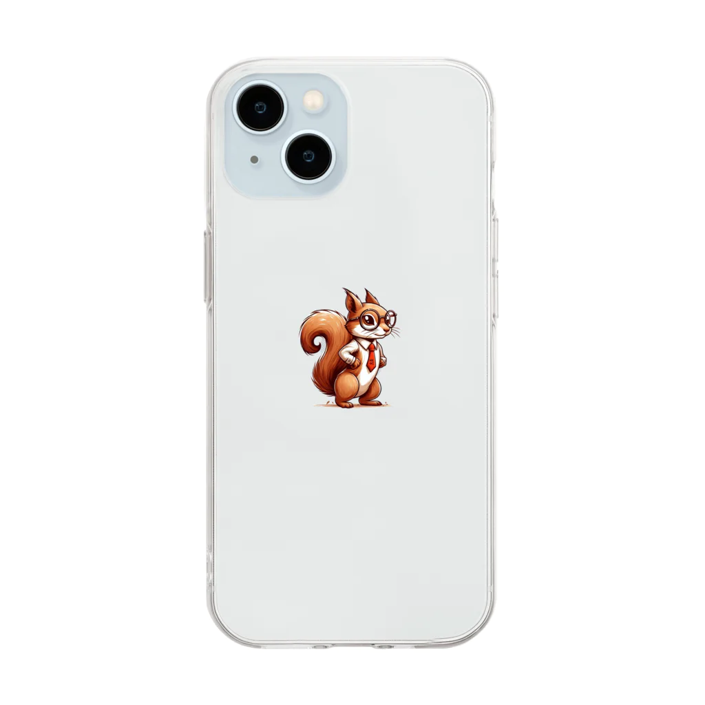 nono_0703のメガネ・リス Soft Clear Smartphone Case