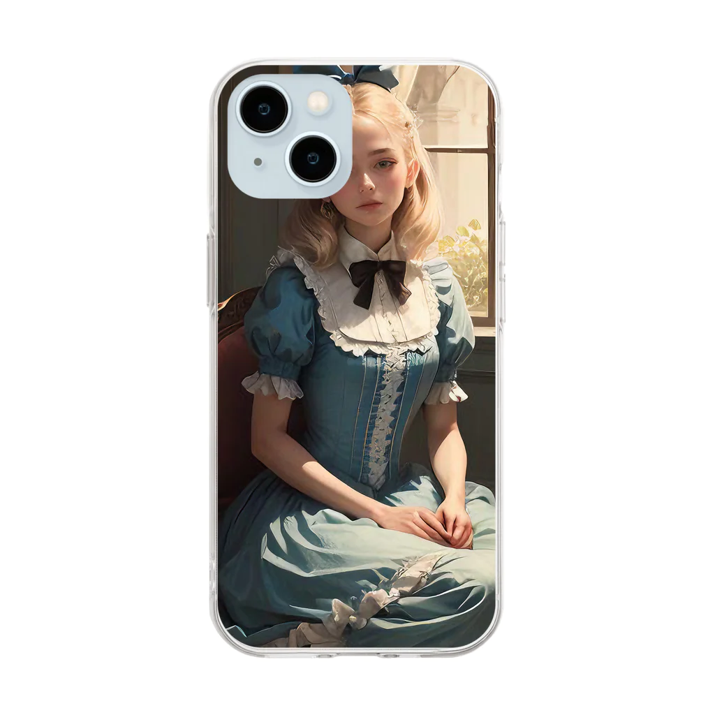 LONGSTONEのアリスインワンダーランド Soft Clear Smartphone Case