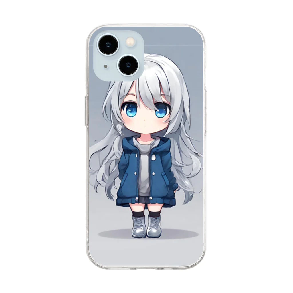 IYASHIのcute girl 2 Soft Clear Smartphone Case