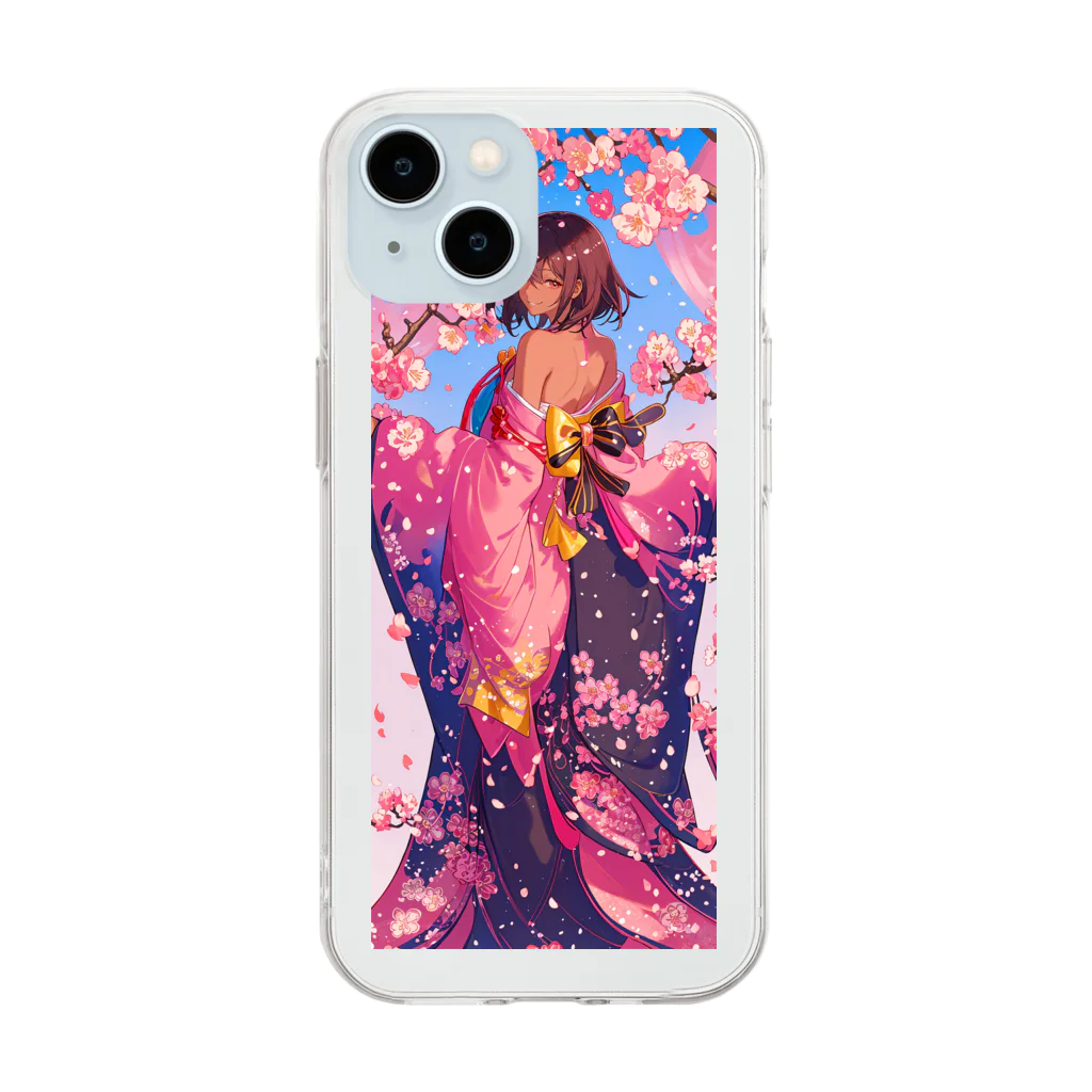 makun6027のオリジナルキャラ「橘美麗」グッズ Soft Clear Smartphone Case