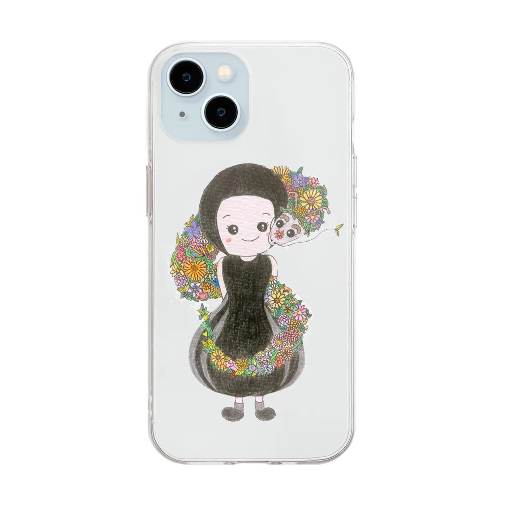 Tomoeshopのはなりゅう Soft Clear Smartphone Case