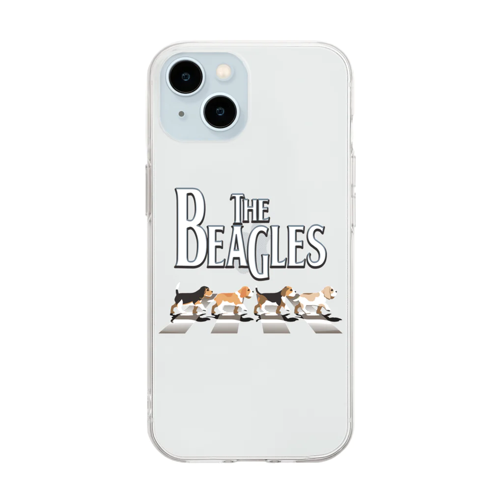笑いのシャツ屋のビーグルス ビーグル犬 面白い ビーグル愛好家に トレーナー Soft Clear Smartphone Case