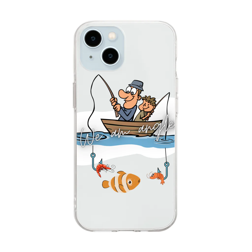 Yanjiisの釣り親子：釣れないかな～ Soft Clear Smartphone Case