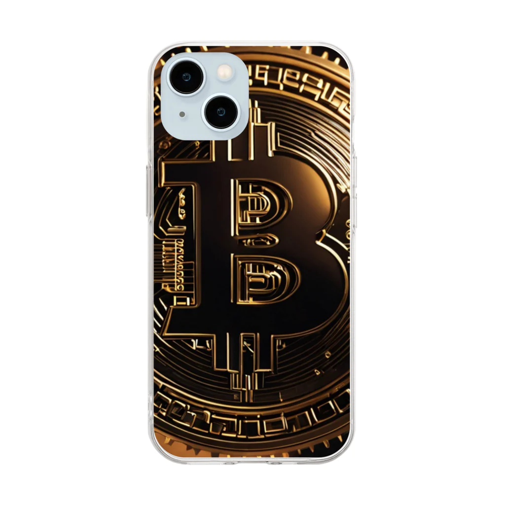 crypto-のビットコイン Soft Clear Smartphone Case