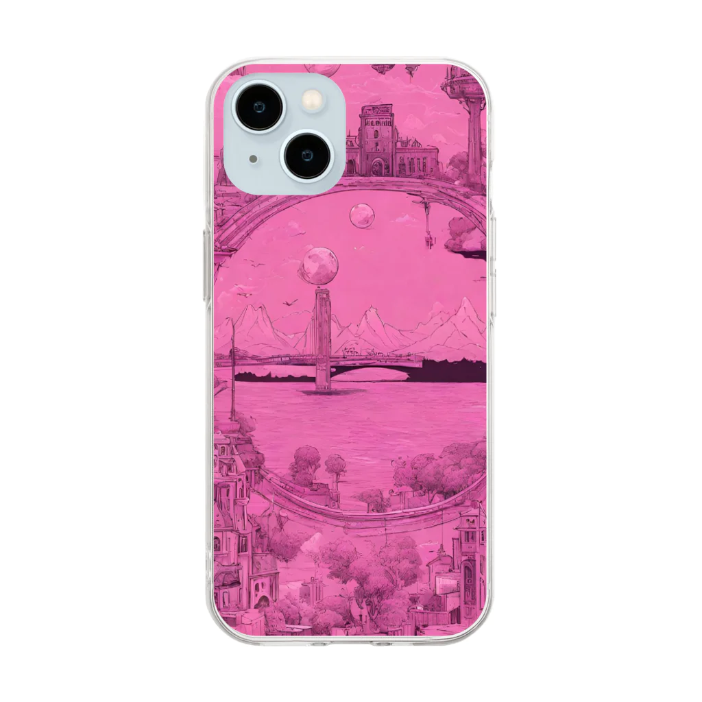 Yu-takuのpink world Soft Clear Smartphone Case