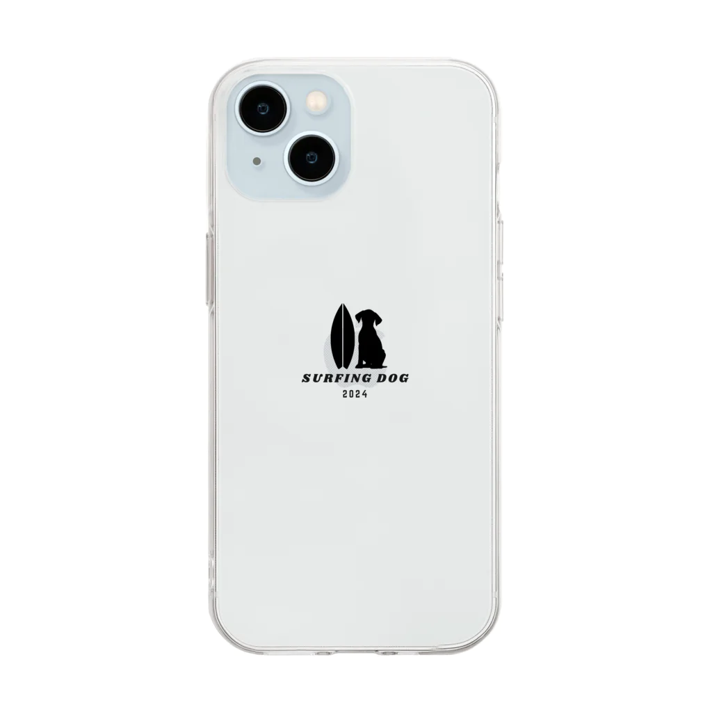 Surfing DogのSURFING DOG Soft Clear Smartphone Case