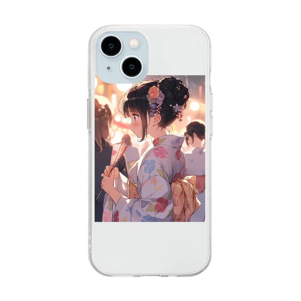 AQUAMETAVERSEの夕べの思い出　ラフルール　1859 Soft Clear Smartphone Case