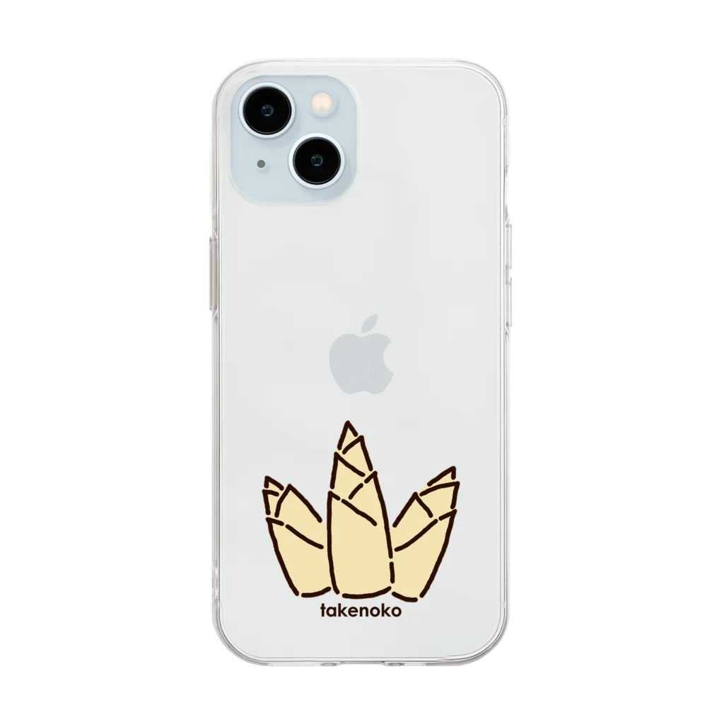 脂身通信Ｚのたけのこ_240410 Soft Clear Smartphone Case