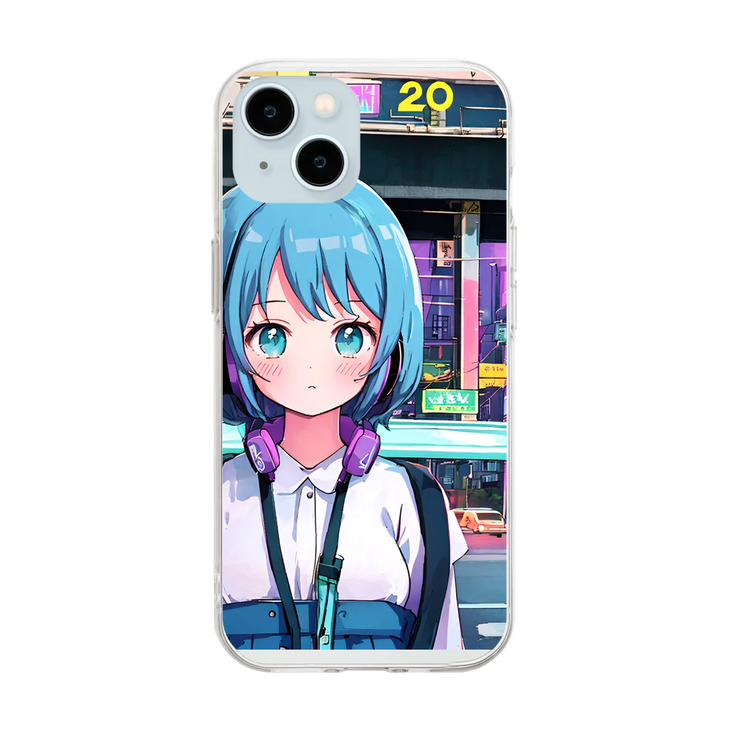 kotoha416 Music OFFICIAL GOODSのAozuki│アオヅキ Soft Clear Smartphone Case