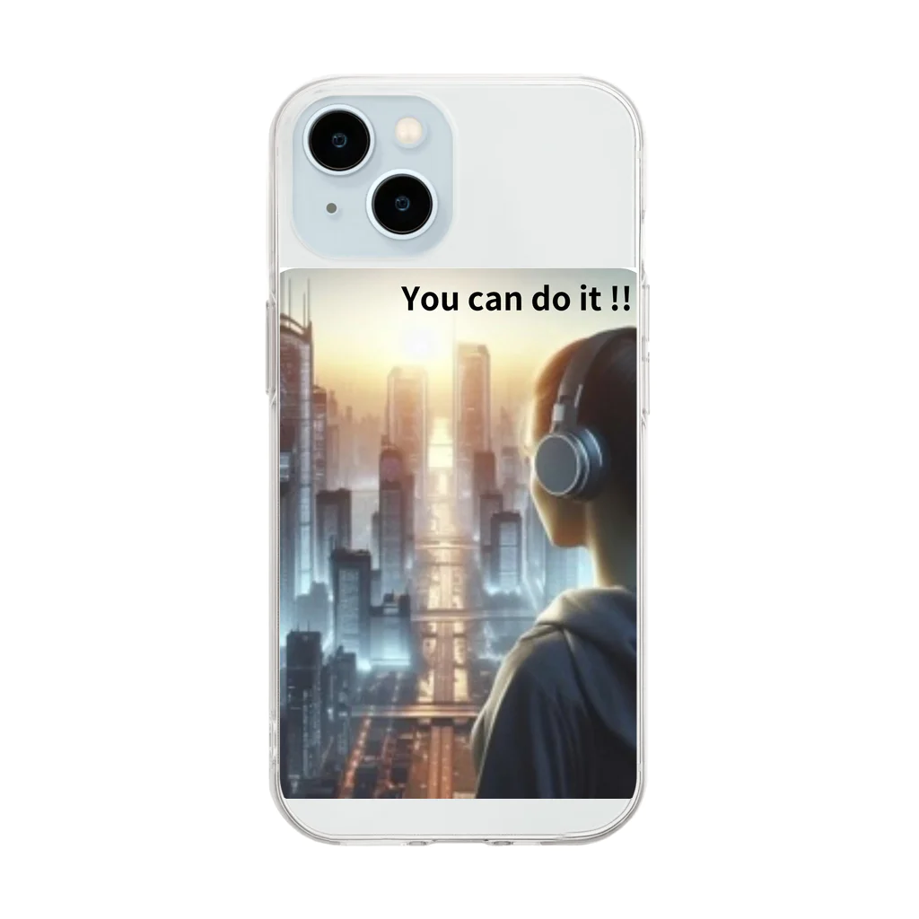 ERISAのYou can do it Soft Clear Smartphone Case