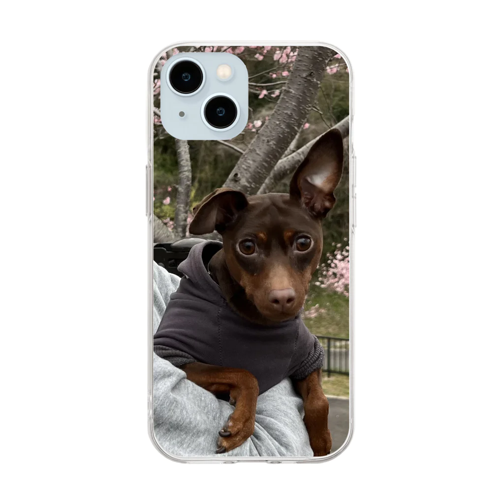 Dog-Hause-HANAKOのハナコのスマホケース Soft Clear Smartphone Case