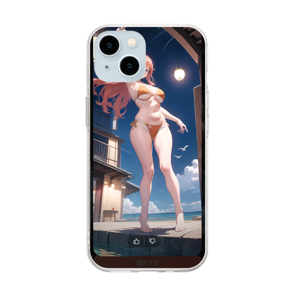 jupiterwinのビキニ女子2 Soft Clear Smartphone Case