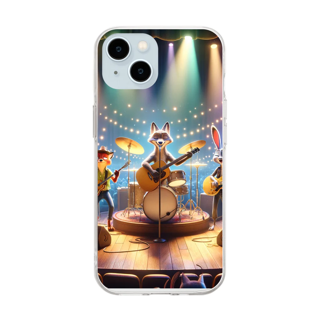 ANIMAL HEROES -musical band-のアニマルミュージックフェス：ビートの仲間たち Soft Clear Smartphone Case