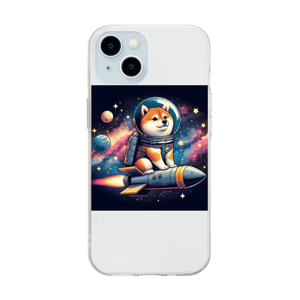 玉ねぎんのスペースドック3 Soft Clear Smartphone Case