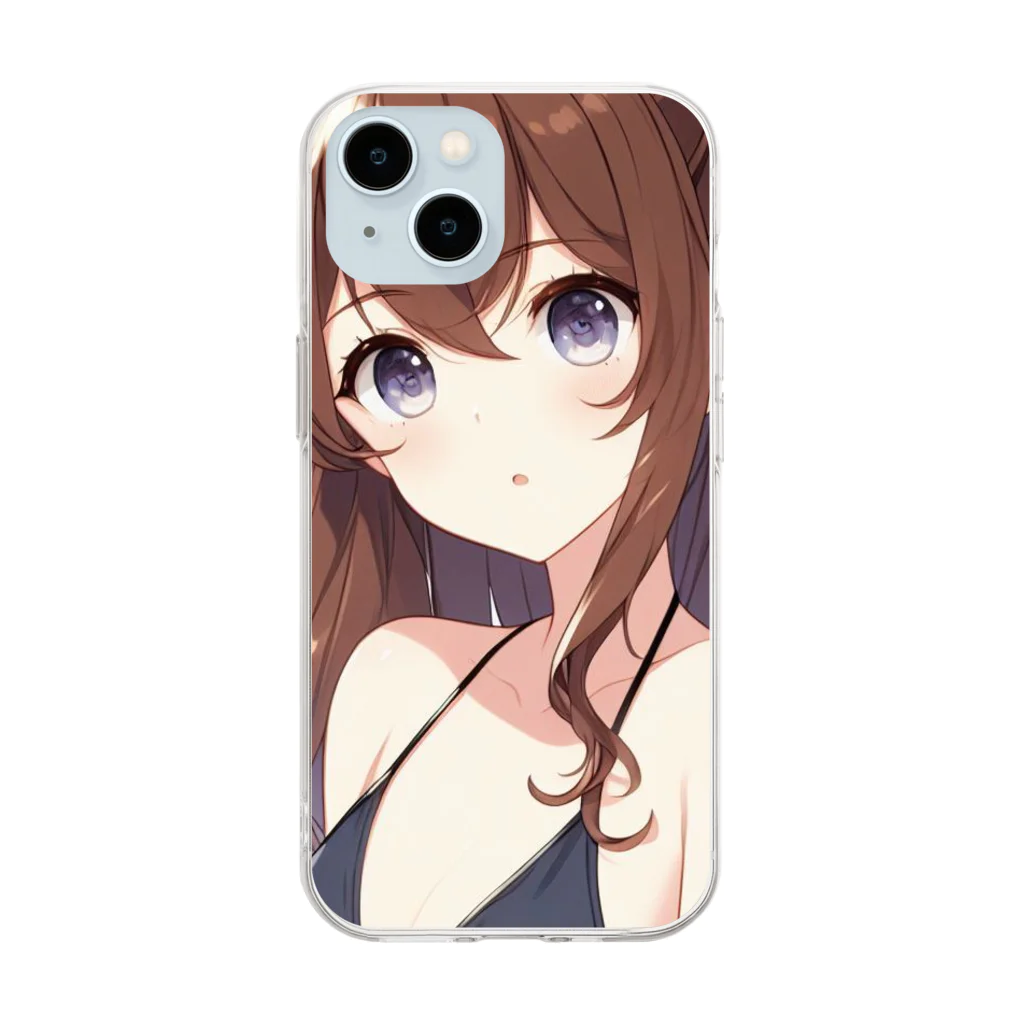 ShopＴＫの水着を選ぶ少女 Soft Clear Smartphone Case