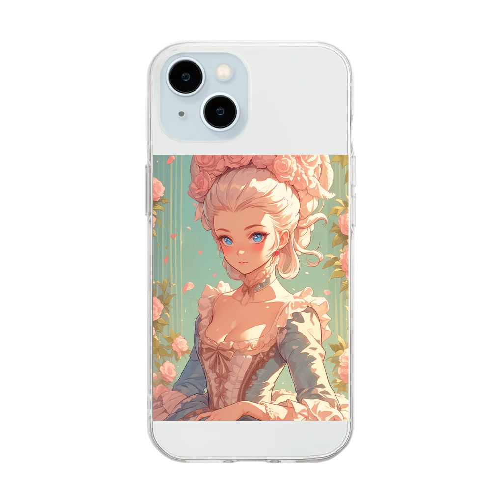 AQUAMETAVERSEのベルサイユ宮殿の華　Tomoe bb 2712 Soft Clear Smartphone Case