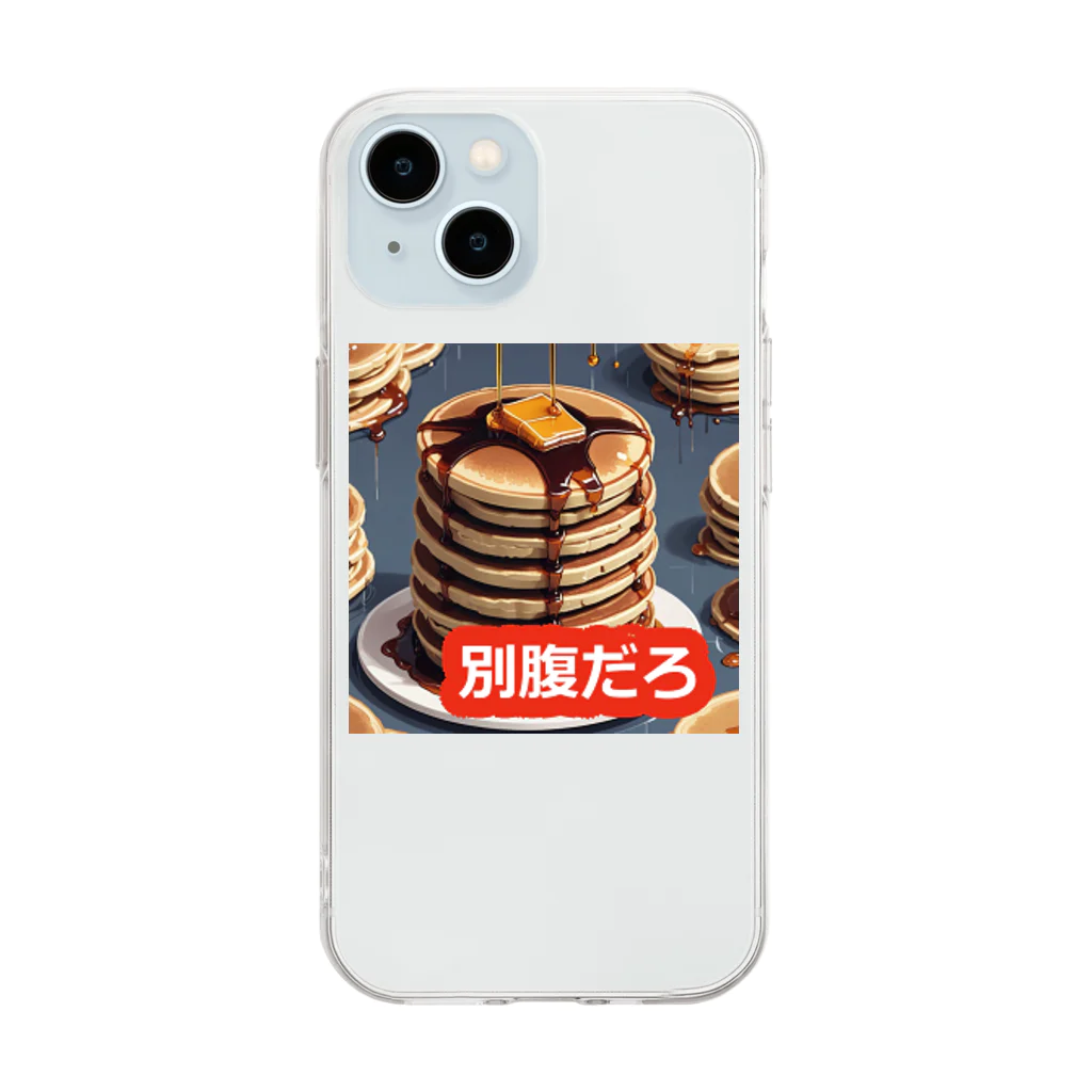 PatriQのホットケーキべすと Soft Clear Smartphone Case