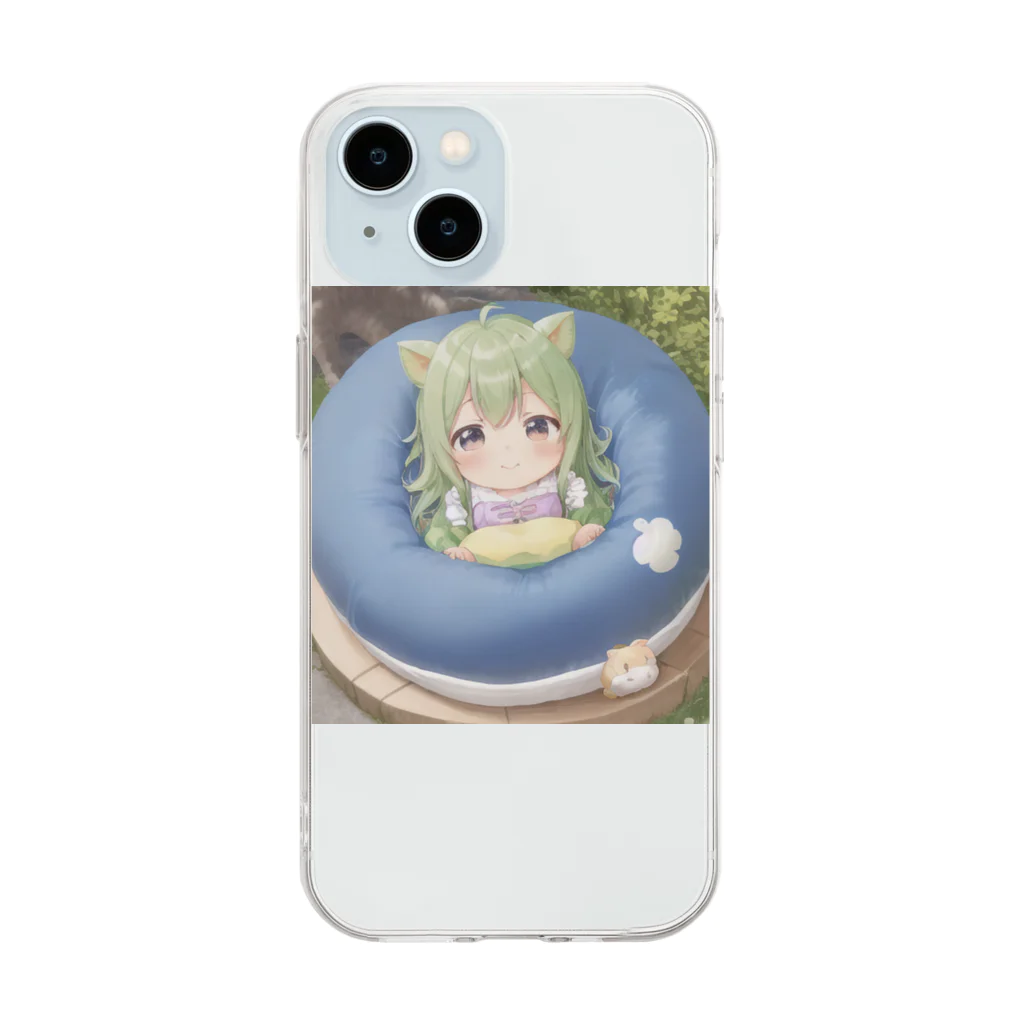 DIMDIMの脳内ショップのうるうるな眼の可愛い女の子 Soft Clear Smartphone Case